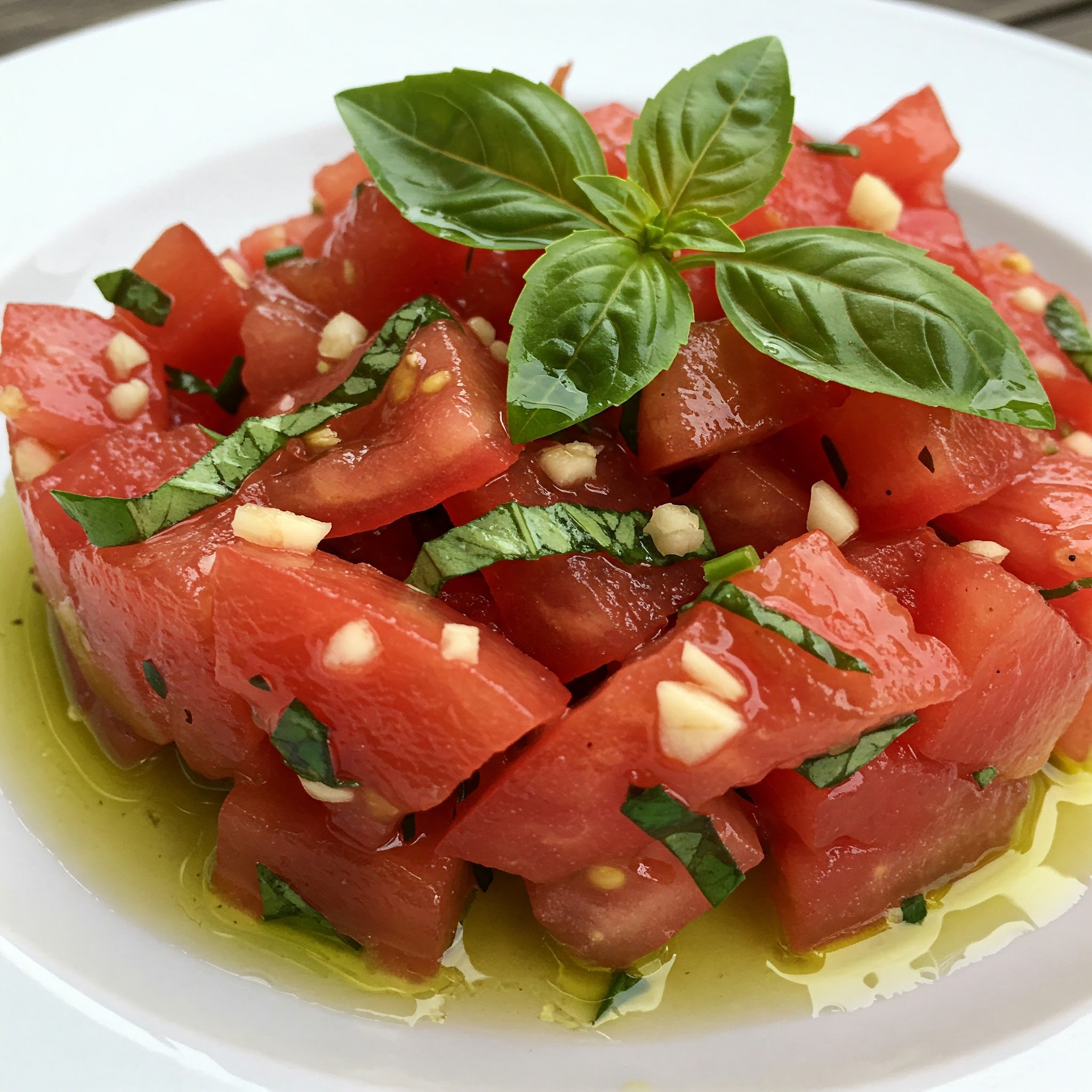 Le Tartare de Tomates du Jardin ensoleillé